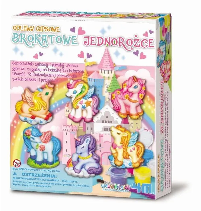Jucarie creativa 4m Gypsum castings - Brocade unicorns