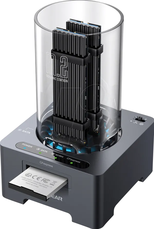 Docking Station GrauGear M.2NVMe/NGFF SSD/CF-Express