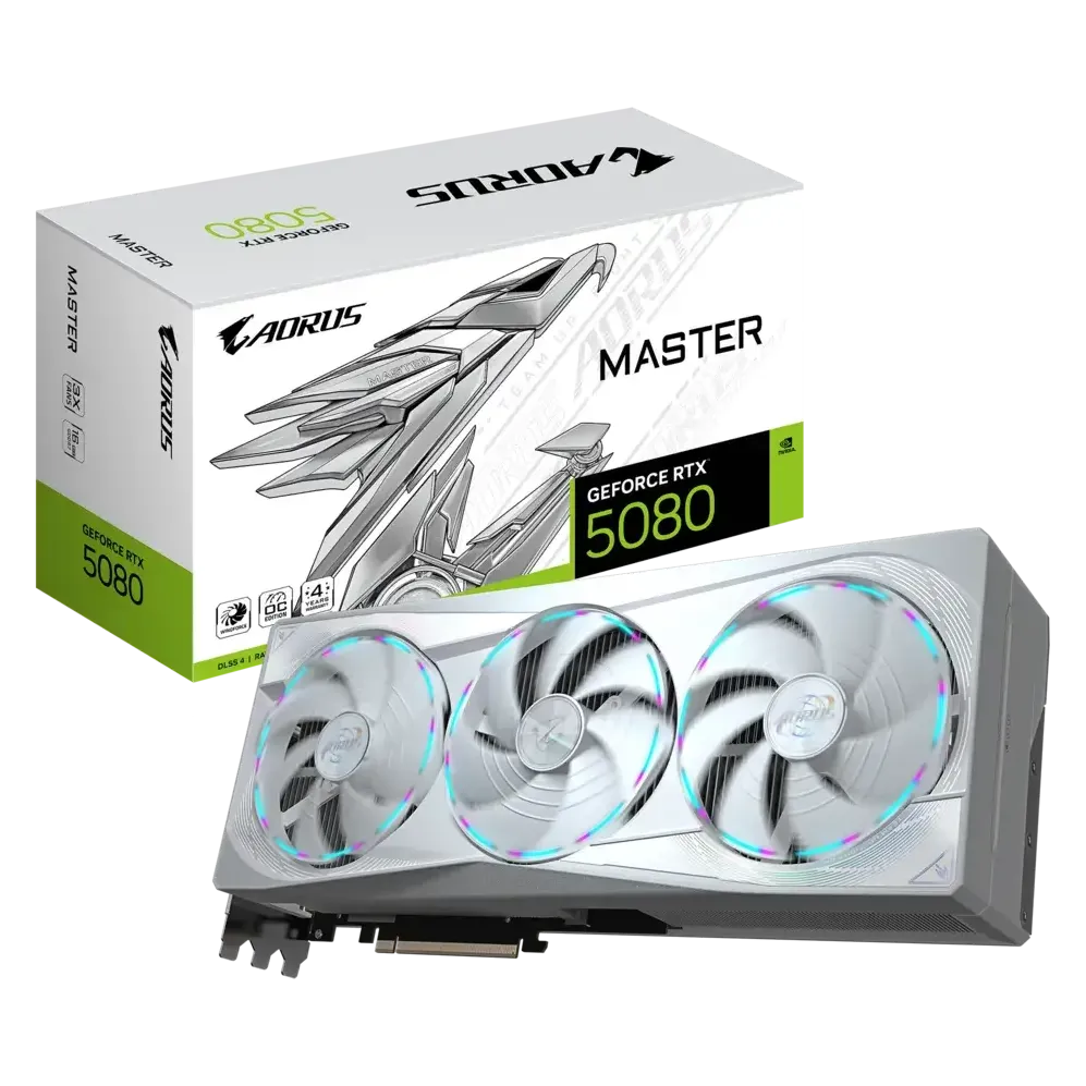Placa Video GIGABYTE GeForce RTX 5080 MASTER ICE 16G