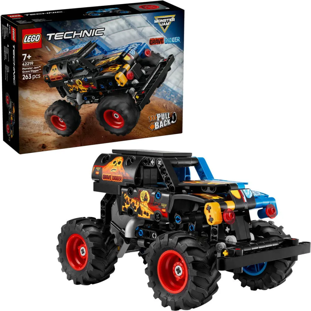 LEGO TECHNIC 42219 Monster Jam Grave Digger Fire and Ice