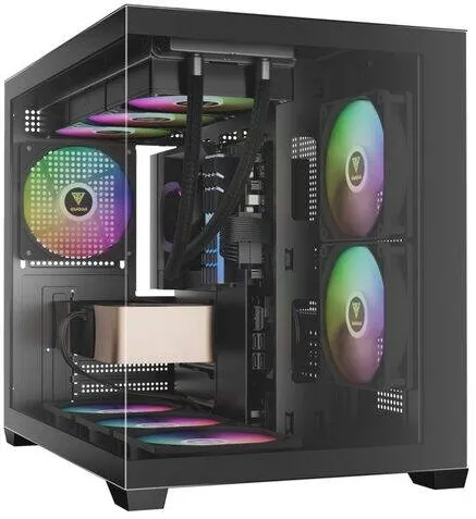 Carcasa PC Gamdias Carcasa Gamdias Aura GC10M V2 aRGB neagra