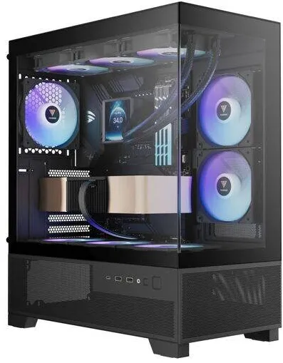 Carcasa PC Gamdias Aura GC12 aRGB Negru