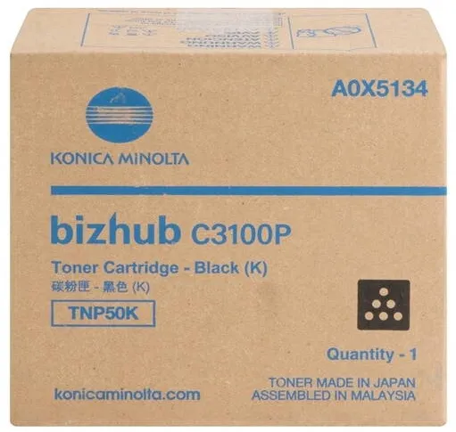 Toner imprimanta Konica-Minolta BLACK TNP50BK A0X5154 ORIGINAL KONICA MINOLTA BIZHUB C3100P