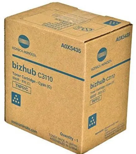 Toner imprimanta Konica-Minolta CYAN TNP51C A0X5455 ORIGINAL KONICA MINOLTA BIZHUB C3110