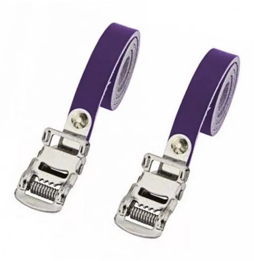 Pegas CURELE PIELE CU CATARAMA, 430MM, ALBASTR