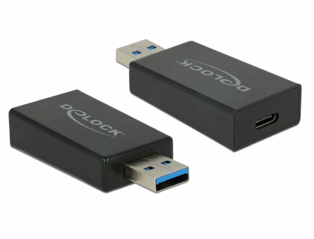 Adaptor DELOCK 65689, Adap Delock USB-A to USB-C black