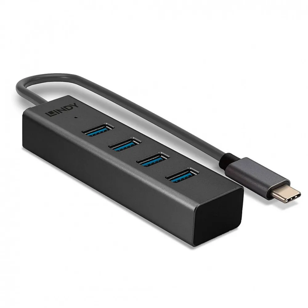 Hub USB Lindy LINDY USB 3.2 Typ C Hub 4 Port