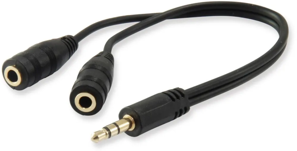 EQUIP Audiokabel Splitter 3.5mm 1x St/2x Bu