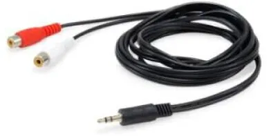 EQUIP Audiokabel 3.5mm/2x RCA St/Bu 2.50m