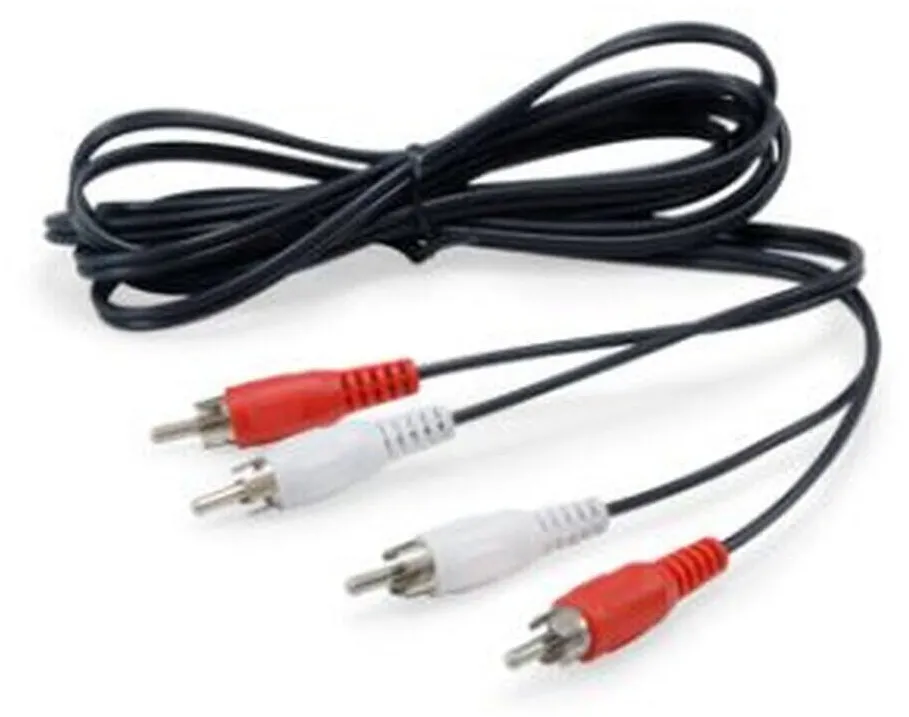 EQUIP Audiokabel 2xRCA/2xRCA St/St 2,50m