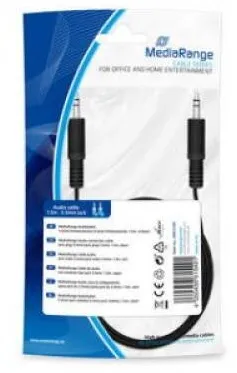 MediaRange Audiokabel 2x 3.3mm Klinkenstecker 1.5m schwarz