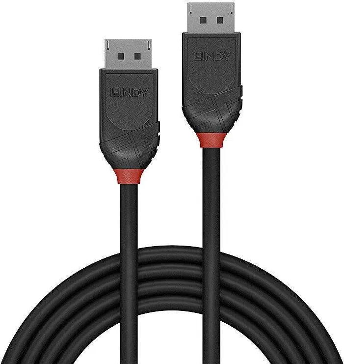 Lindy DisplayPort Kabel Black Line 0.5m