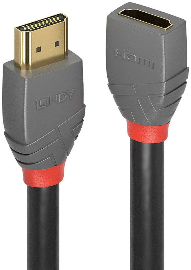 Lindy HDMI 2.0 Verlängerungskabel 3m, Anthra Line