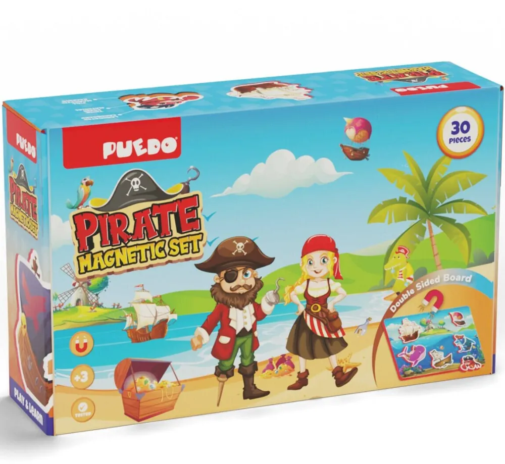 Jucarie Educationala PUEDO TOYS JOC MAGNETIC CU PIRATI
