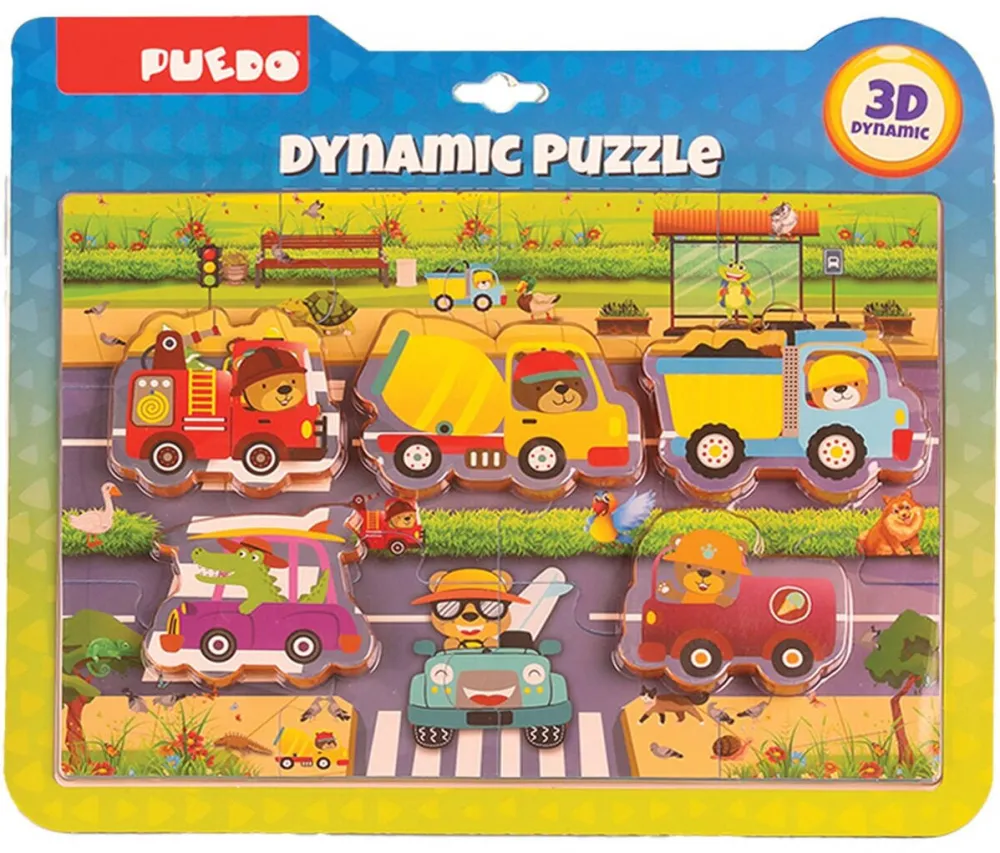 Puzzle PUEDO TOYS PUZZLE TRAFIC, 17 PIESE