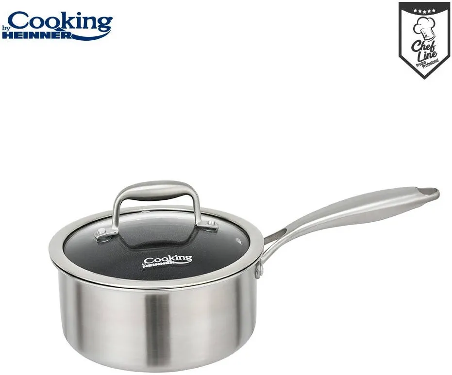 HEINNER Caserola INOX+capac 18X9CM,2L, TITANIUM3