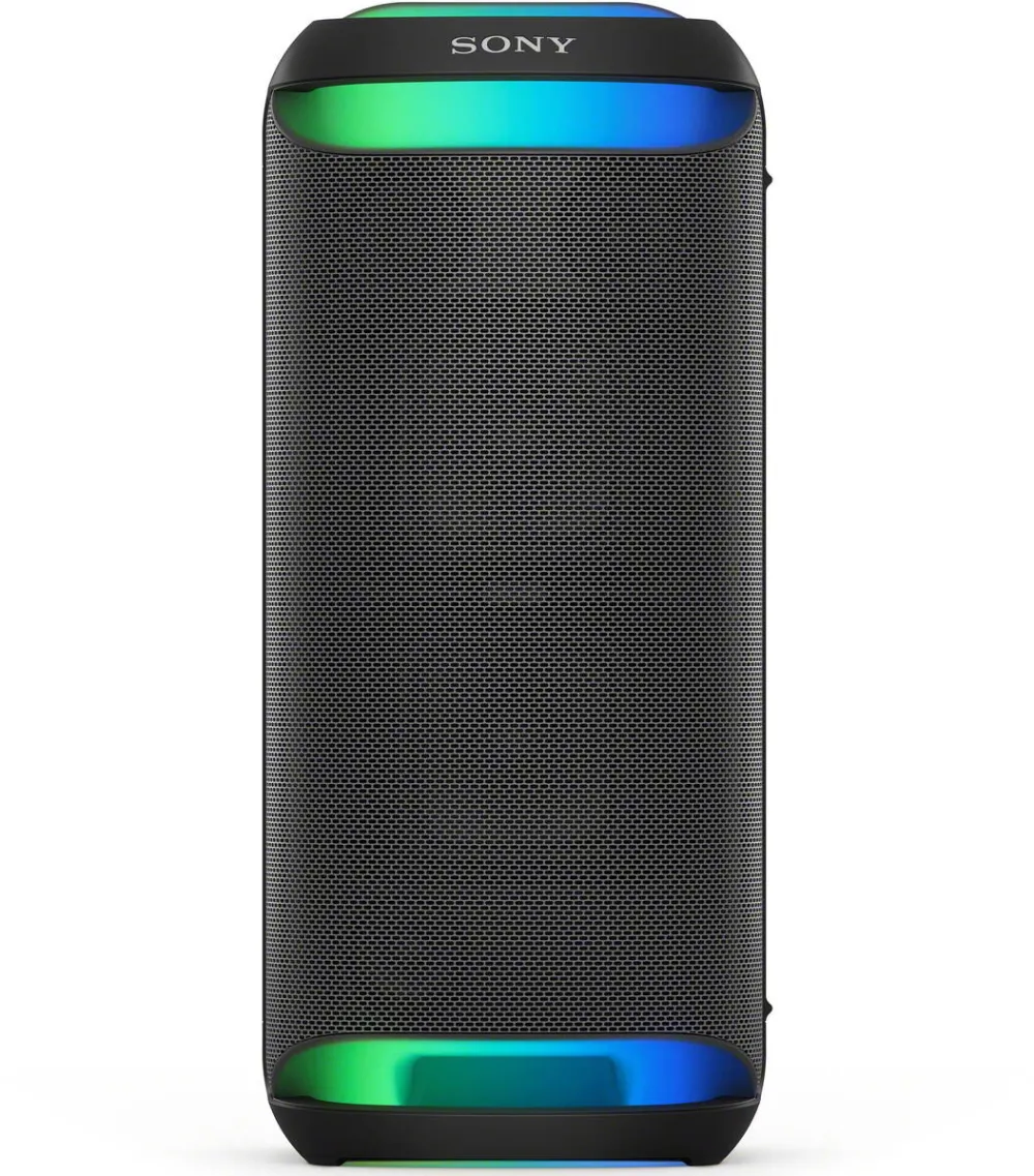 Sony Sistem audio portabil Sony SRS-XV800, Wireless Party Speaker, Mega Bass, Sunet 360, Bluetooth 5.2, Sunet omnidirectional, Lumini multicolore, Karaoke, IPX4, Autonomie de 25 ore, Negru
