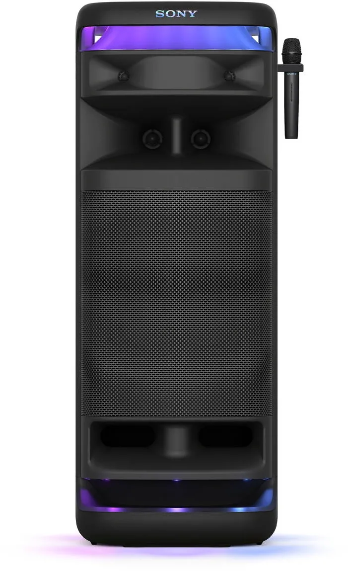 Sony Sistem audio Sony ULT TOWER 10, Bluetooth, ULT Power Sound, Ultimate Deep BASS, Boxe X-Balanced, Iluminare LED 360, Functii de petrecere, Microfon wireless, Negru