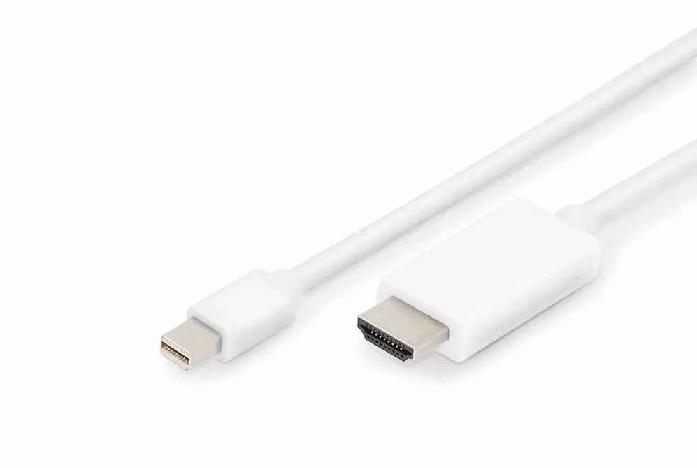 Adaptor Digitus Adap Digitus mini DP to HDMI cable St/St 2m white