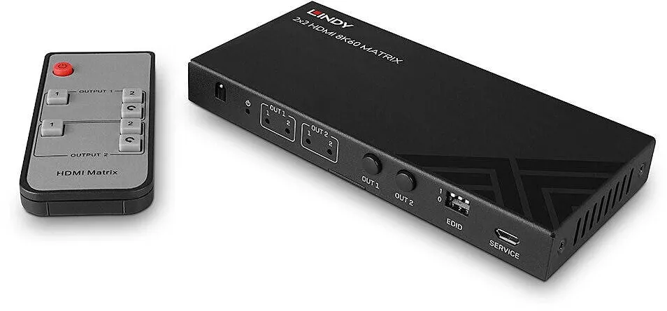 Adaptor Lindy Adap Lindy 2x2 HDMI 8K60 Matrix