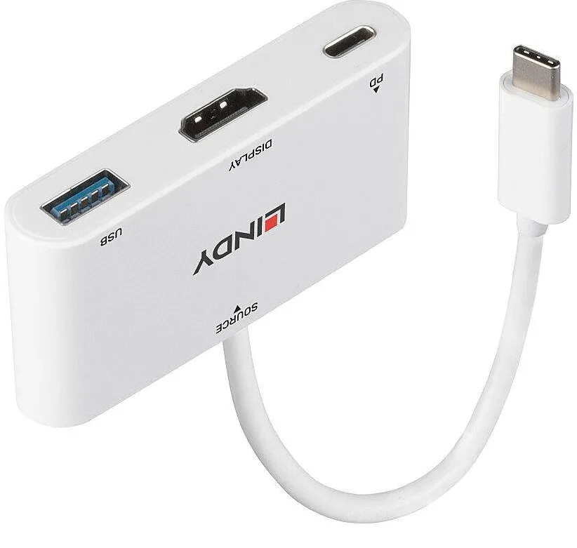 Adaptor Lindy Adap Lindy USB 3.2 Typ C auf HDMI Konverter mit PD