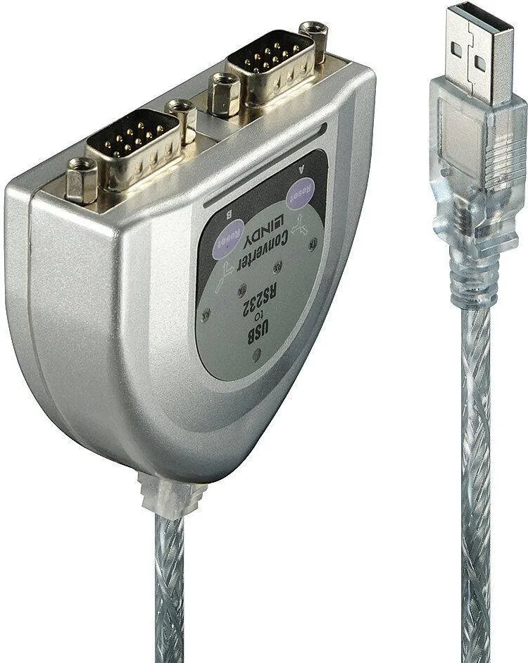 Adaptor Lindy Adap Lindy USB auf 2 Port Seriell Konverter