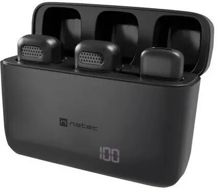 Microfon Natec Mobile microphone Lavalier wireless USB-C