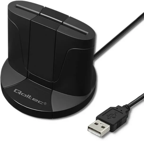Card Reader QOLTEC Intelligent ID chip SCR 0632, USB