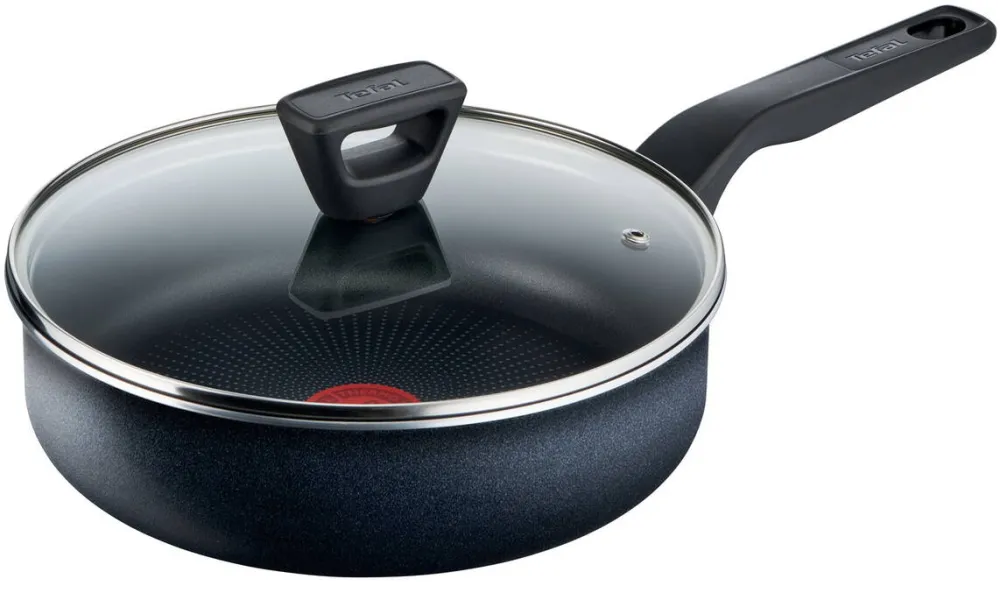 TEFAL Tigaie saute XL Force cu capac, 24 cm, indicator termic Thermo Signal