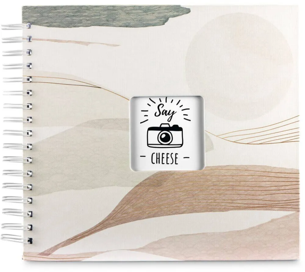 Rama foto HAMA Watercolor brown 7604 28x24 50 white Pages Spiral-Album