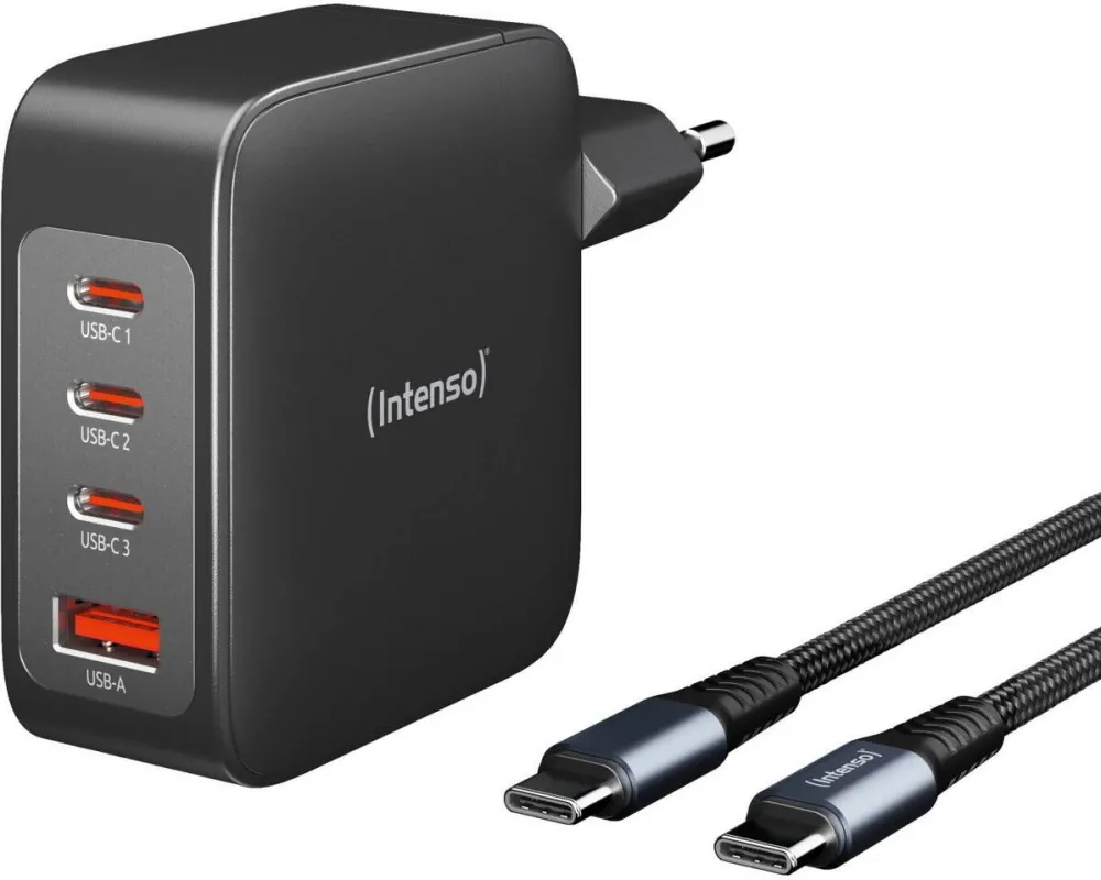 Intenso Power Adapter W140 SET 2x USB-C 1x USB-A incl. Cable