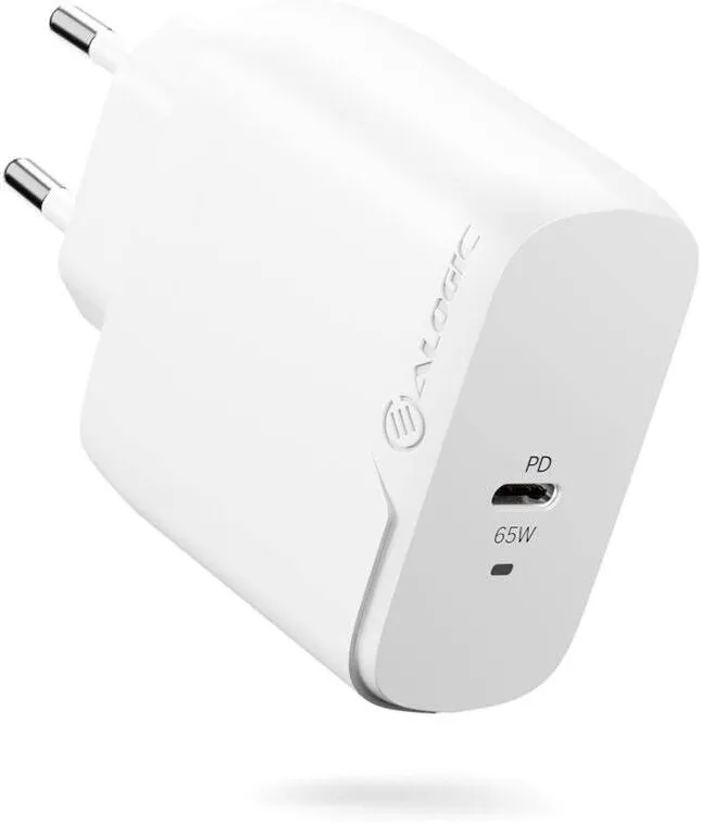Incarcator retea Alogic Rapid Power WCG1X65-EU GaN 65W USB-C PD cu cablu USB-C 2 m