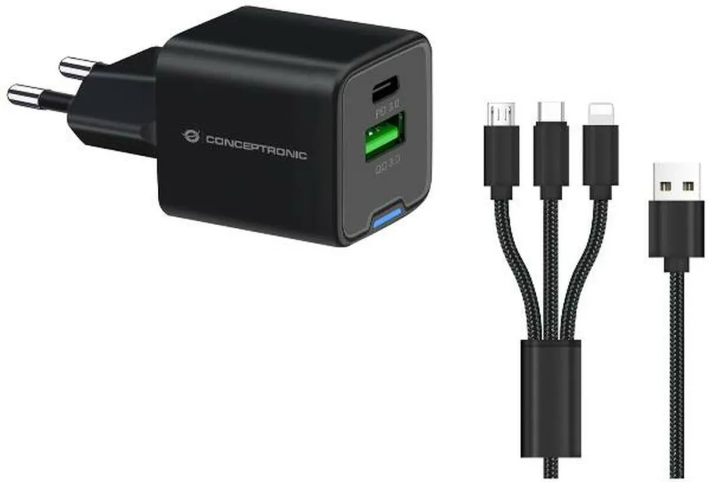 CONCEPTRONIC ALTHEA16B 2-Port 33W GaN USB PD Charger