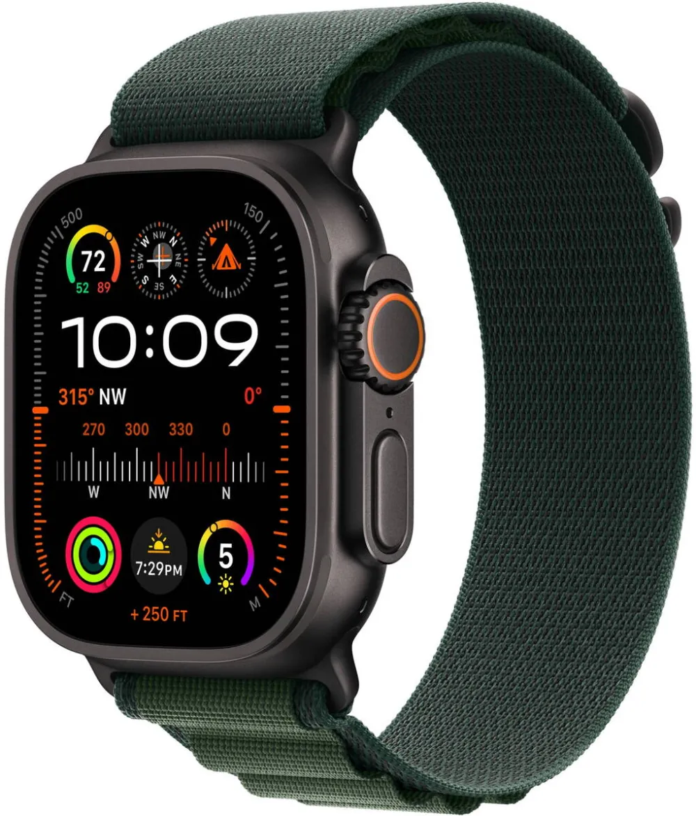 Smartwatch Apple Apple Watch Ultra 2 49mm GPS+4G Titan Alpine Loop M Black/Green