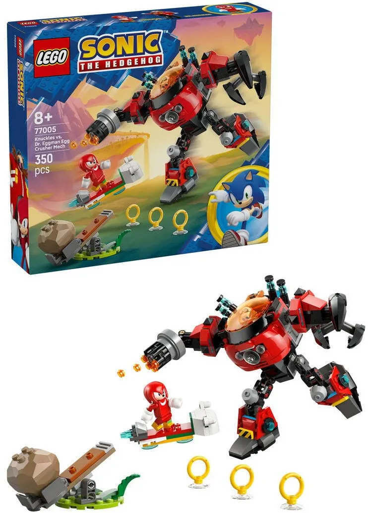 LEGO Knuckles vs. Dr. Eggman Egg Crusher Mech