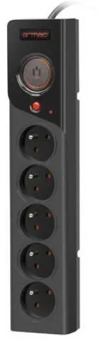 Armac Power strip Z5 1.5M 5x230V 10aA Z5/15/CZ black