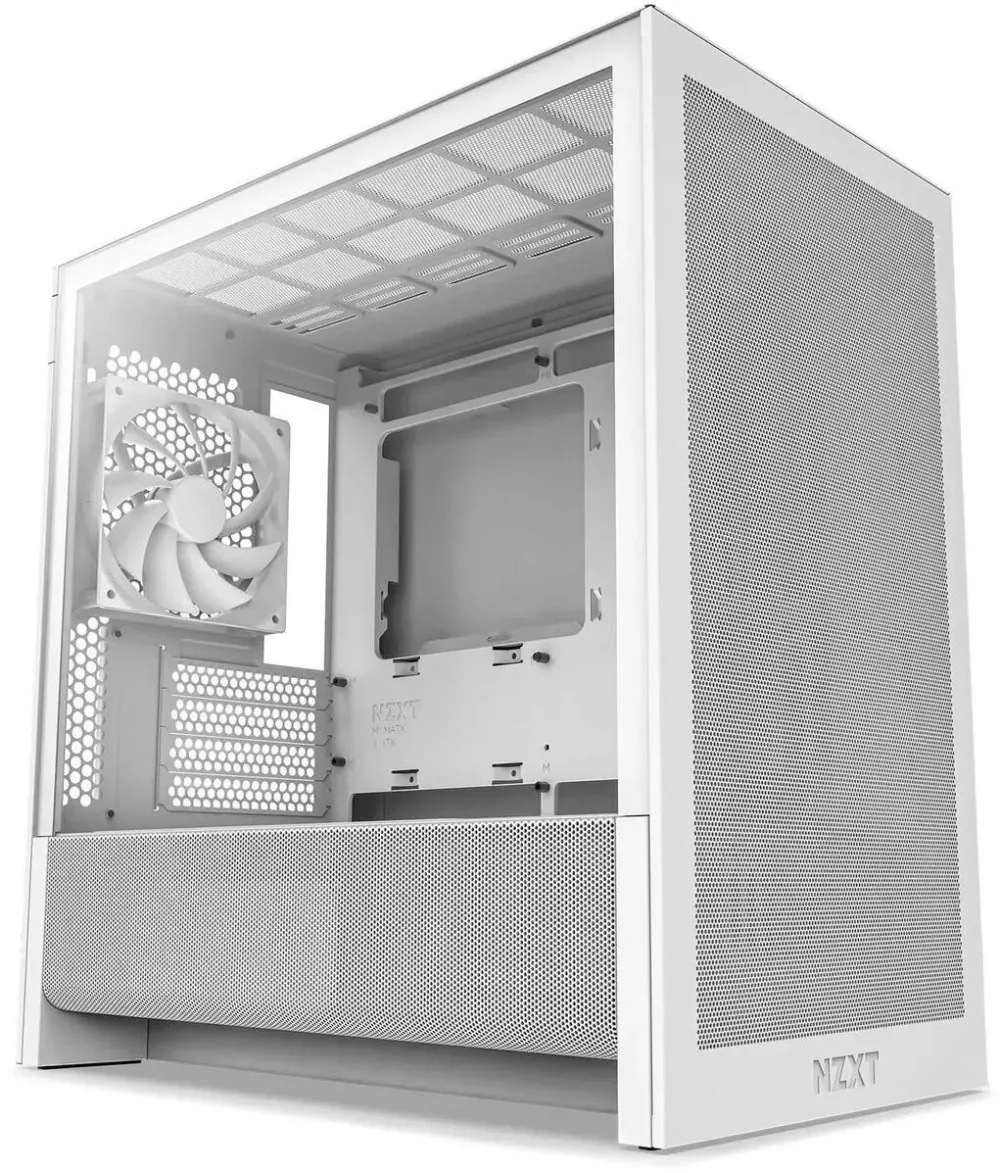 Carcasa PC NZXT PC CASE H3 Flow mATX mini Tower white