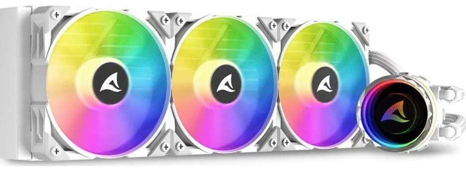Cooler Sharkoon Sharkoon S90 RGB White AIO 360mm, water cooling (white)