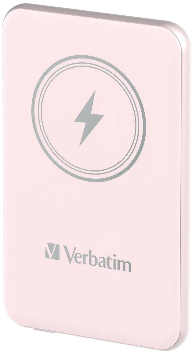 VERBATIM Charge´n´Go Magnetic Wireless Power Bank 5000 Pink