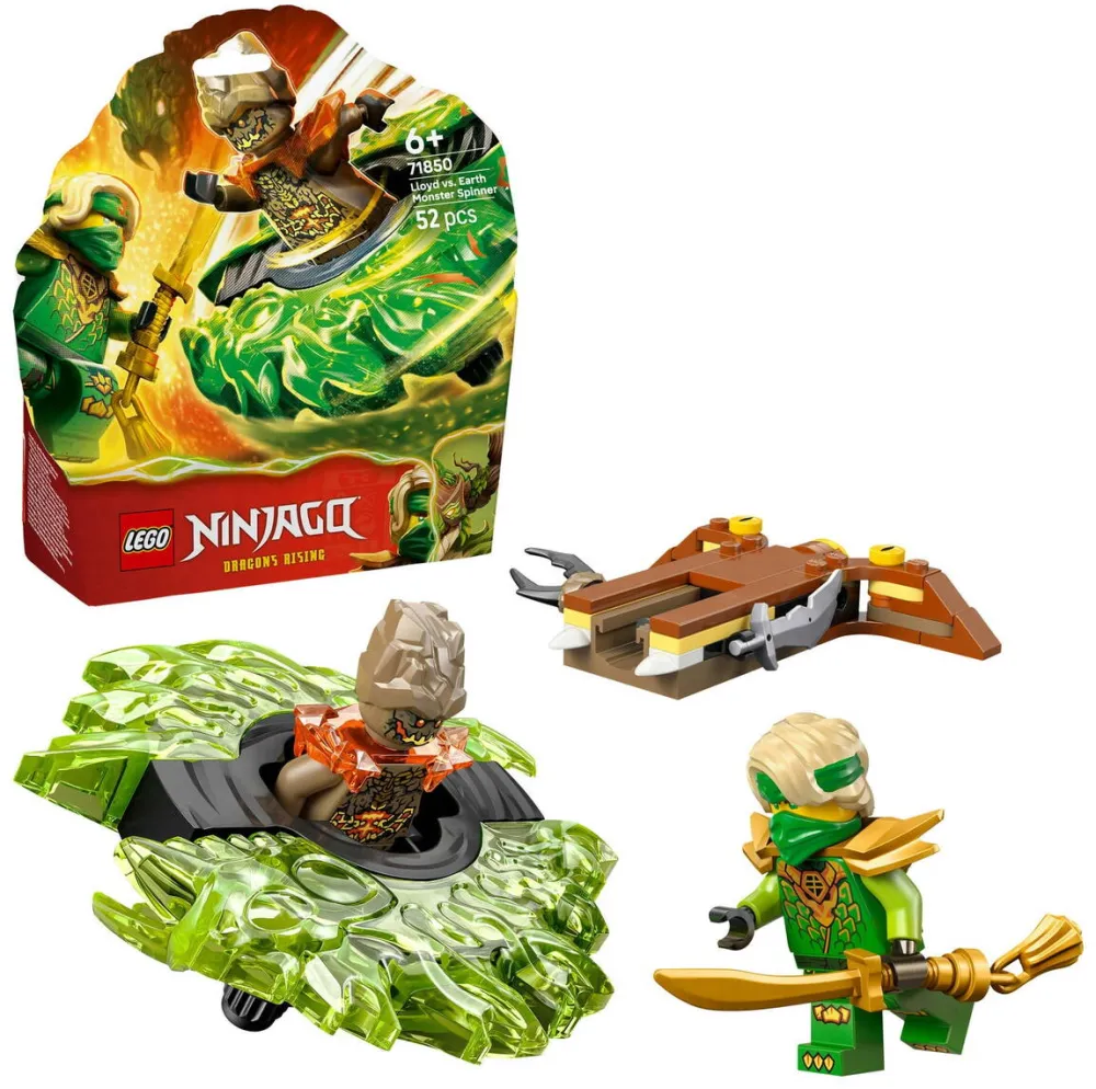 LEGO NINJAGO 71850 Lloyd vs. Elemental Monster Spinner Battle