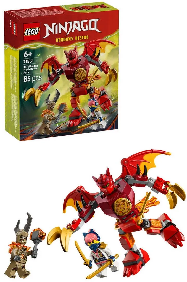 LEGO NINJAGO 71851 Kai’s Dragon Mech Battle Pack