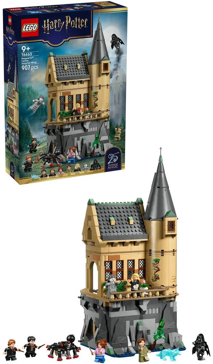 Set constructie LEGO Harry Potter 76463 Castelul Hogwarts aripa spitalului 907 piese