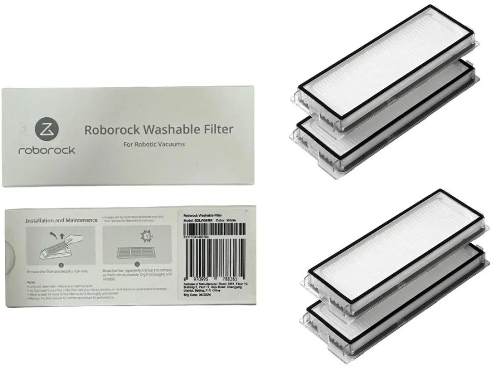 Roborock Waschbarer Filter 2er Pack