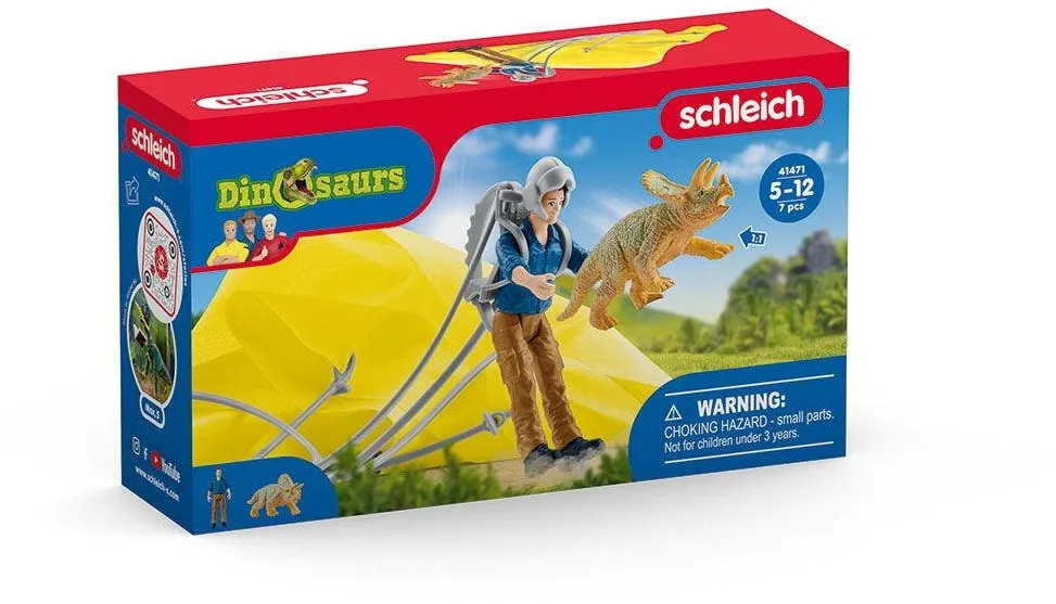 Schleich Dinosaurs 41471 Dinosaurs Parachute Rescue