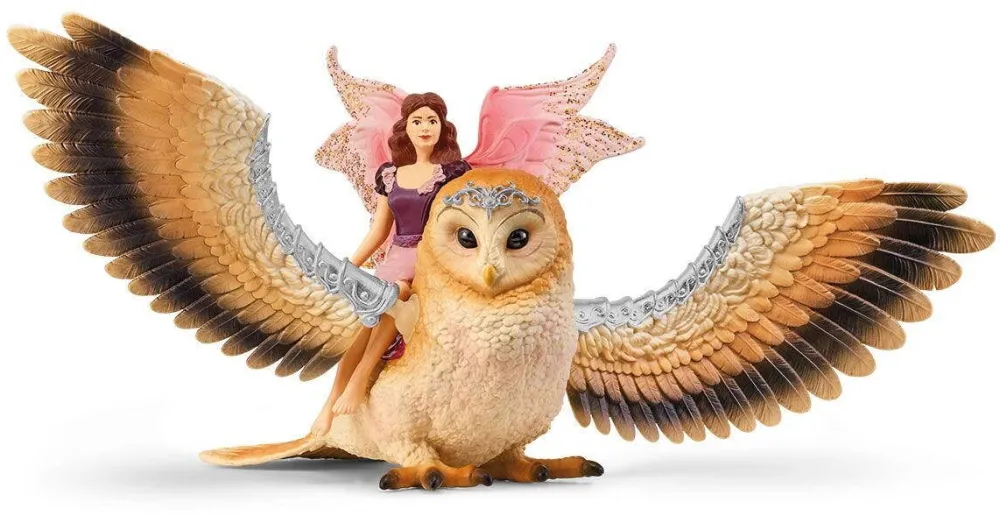 Schleich bayala 70789 Fairy in Flight on Glam-Owl