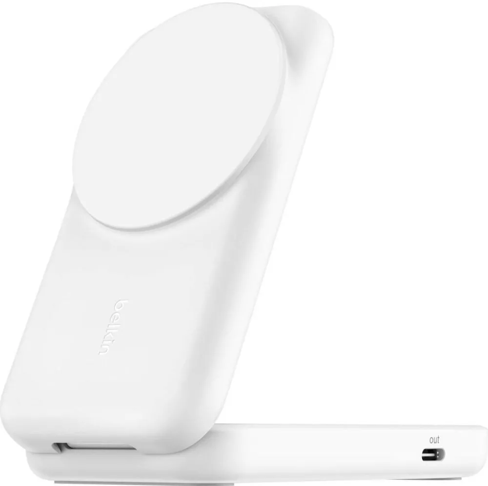 BELKIN Belkin UltraCharge 25W Qi2 magn. 2-in-1 Lad.klappb.ws. WIZ038kqWH