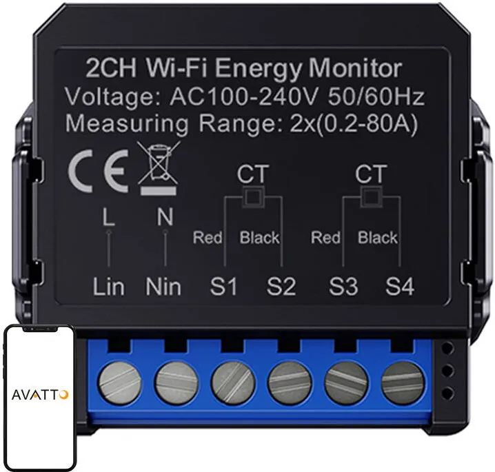 Avatto Avatto WPM16-2 smart bi-directional energy meter