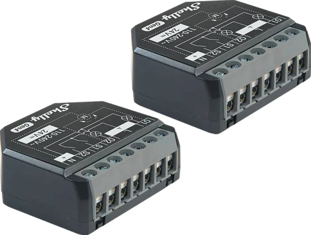 Shelly Set of 2 Shelly 2PM Gen4 Zigbee/Matter Controllers