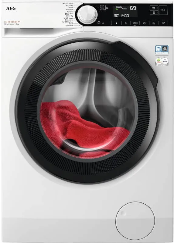 AEG Masina de spalat rufe LFR73944CE, 9 kg, 1400 RPM, Inverter, Clasa A, ProSense, ProSteam, Alb