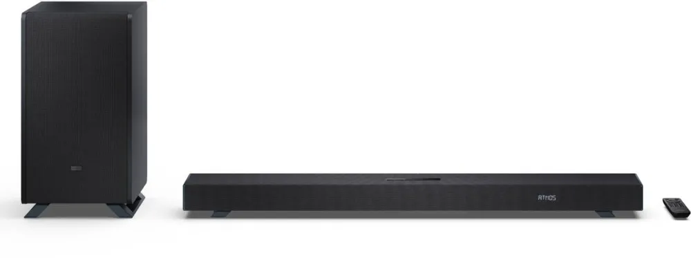 Sharp HT-SBW53121(BK) Q 3.1.2 Dolby Atmos/ DTS:X Soundbar with Wireless Subwoofer, Black